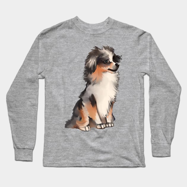 AUSSIE PUPPY DOG CUTE Long Sleeve T-Shirt by Angsty-angst